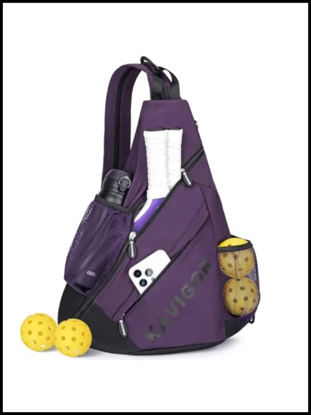 Pickleball Sling Bag – Convertible Ultra-Light Backpack, Fits 4 Paddles